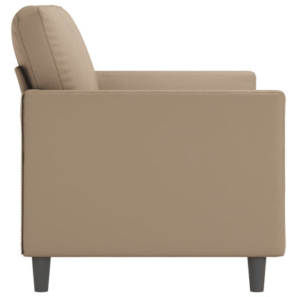 Tweezitsbank Kunstleer Kleurig 120 cm Cappuccino