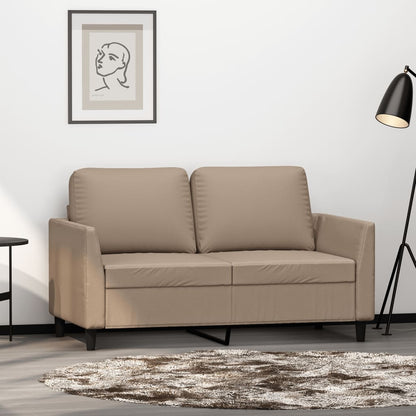 Tweezitsbank Kunstleer Kleurig 120 cm Cappuccino