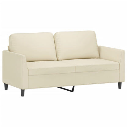 Tweezitsbank Kunstleer Kleurig 140 cm Crème