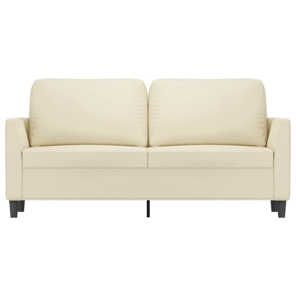 Tweezitsbank Kunstleer Kleurig 140 cm Crème