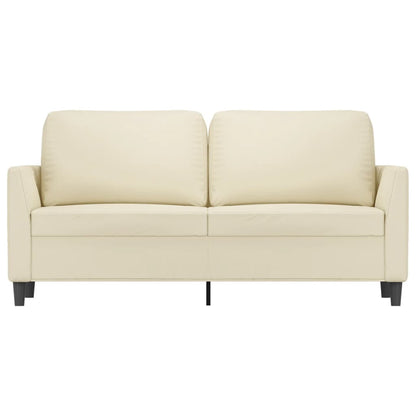 Tweezitsbank Kunstleer Kleurig 140 cm Crème