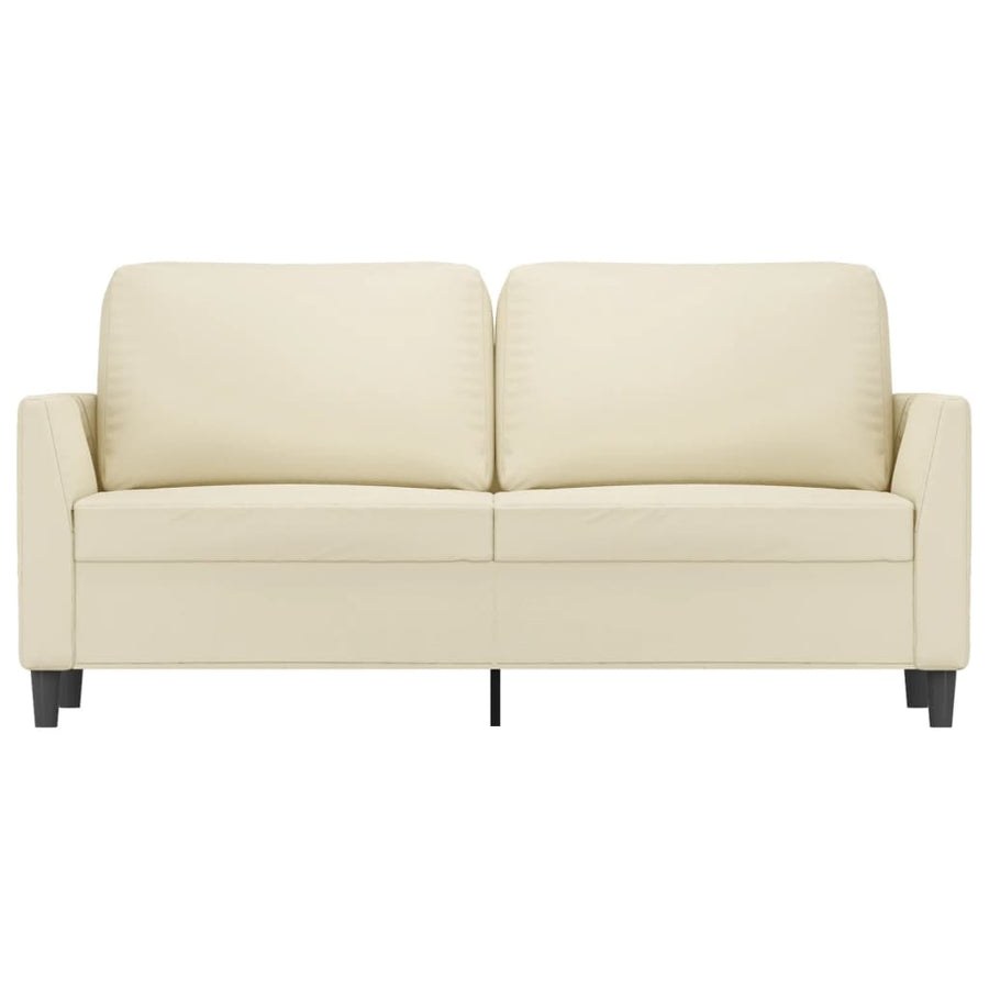 Tweezitsbank Kunstleer Kleurig 140 cm Crème