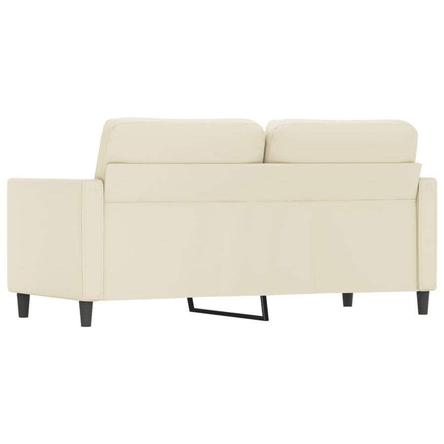 Tweezitsbank Kunstleer Kleurig 140 cm Crème