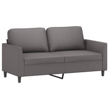 Tweezitsbank Kunstleer 140 cm Grijs