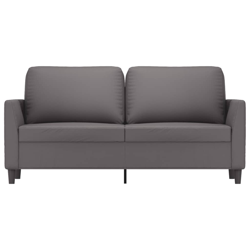 Tweezitsbank Kunstleer 140 cm Grijs