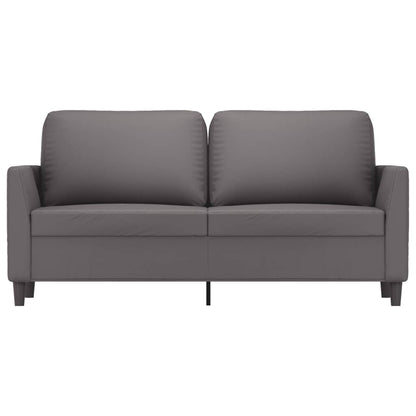 Tweezitsbank Kunstleer 140 cm Grijs
