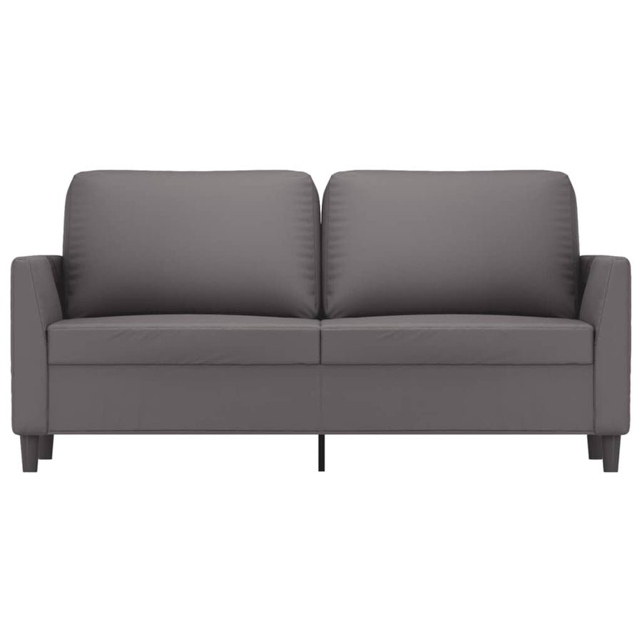 Tweezitsbank Kunstleer 140 cm Grijs