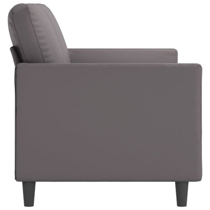 Tweezitsbank Kunstleer 140 cm Grijs