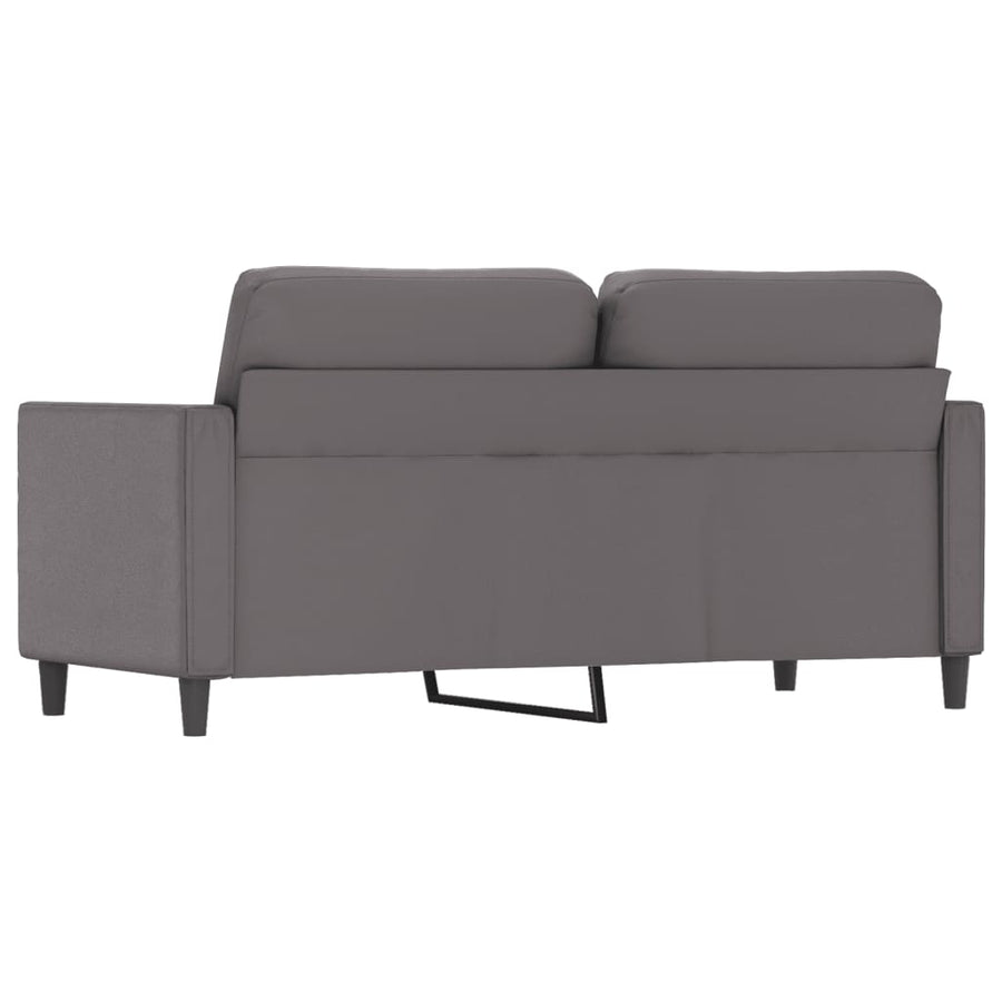 Tweezitsbank Kunstleer 140 cm Grijs