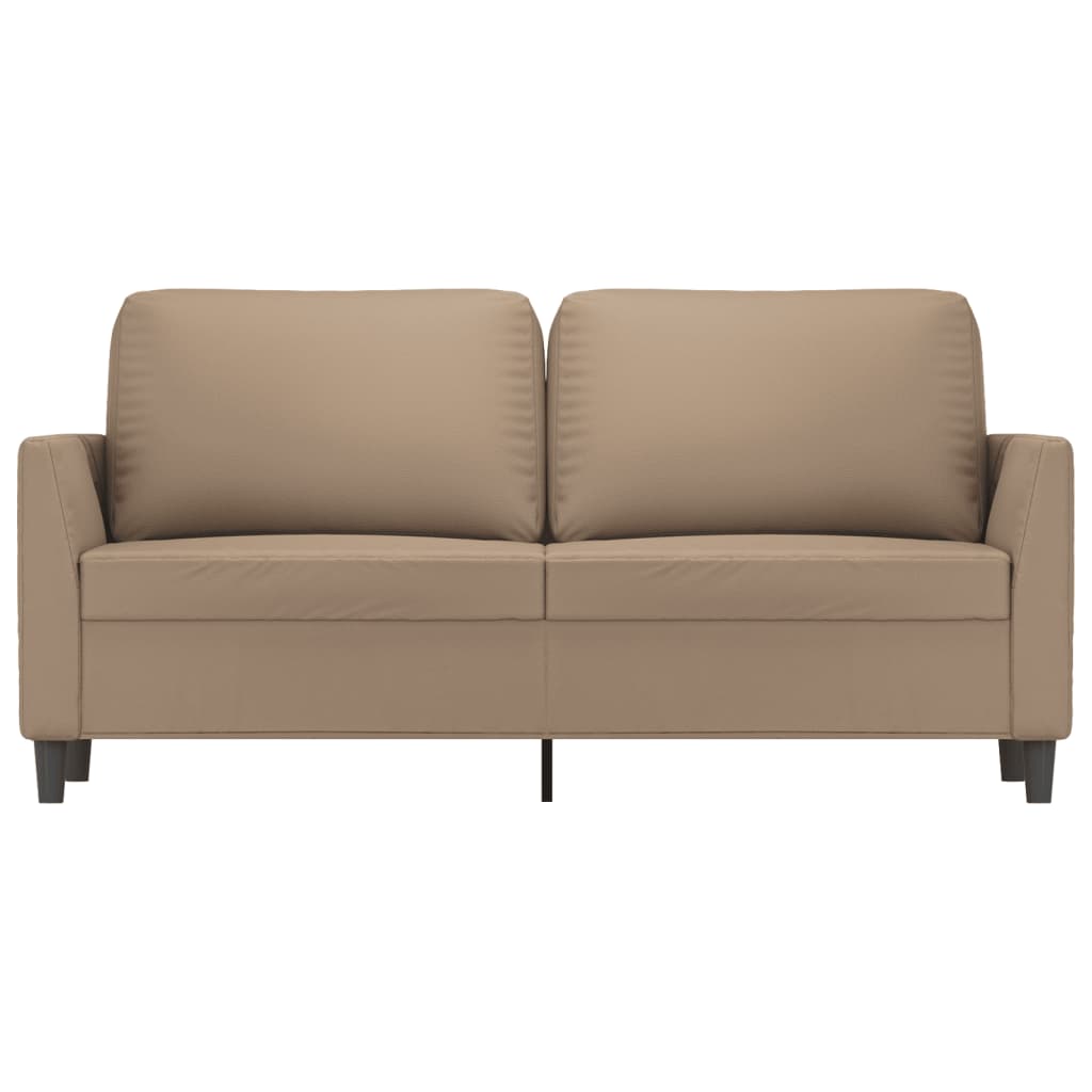 Tweezitsbank Kunstleer Kleurig 140 cm Cappuccino