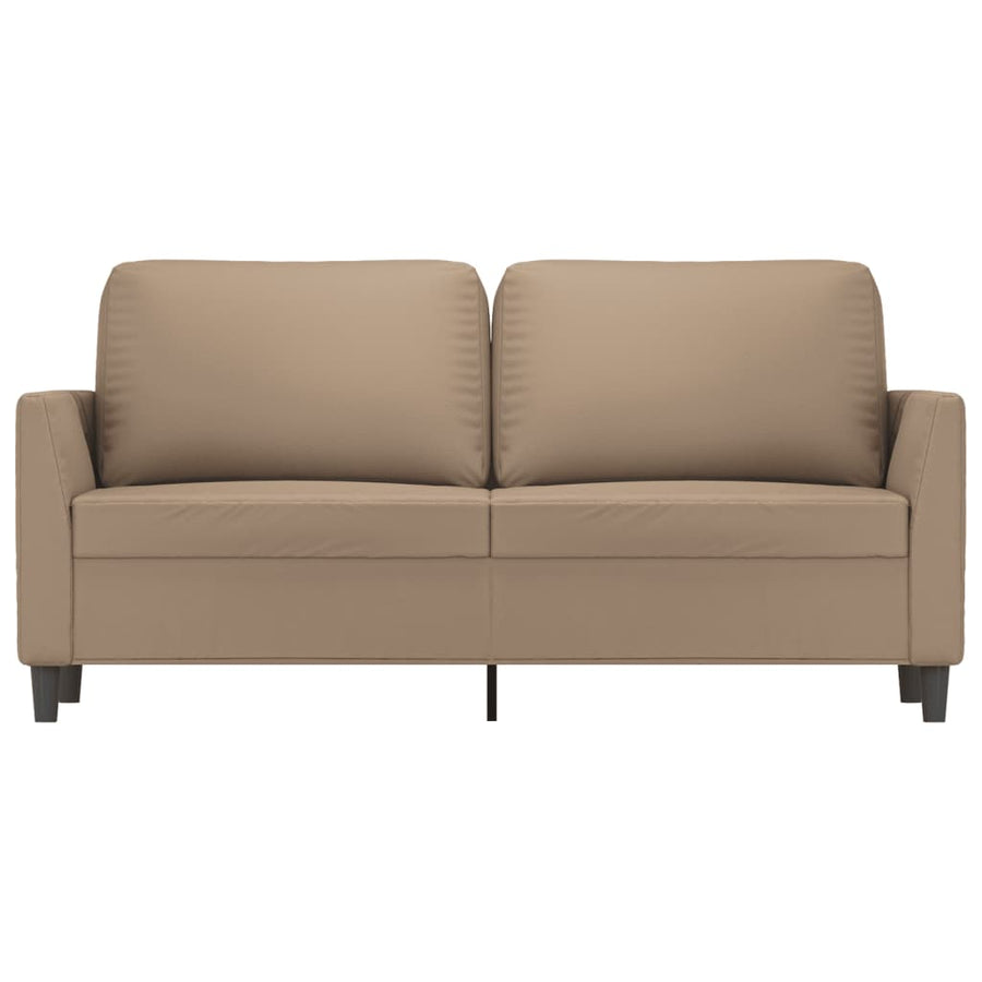 Tweezitsbank Kunstleer Kleurig 140 cm Cappuccino