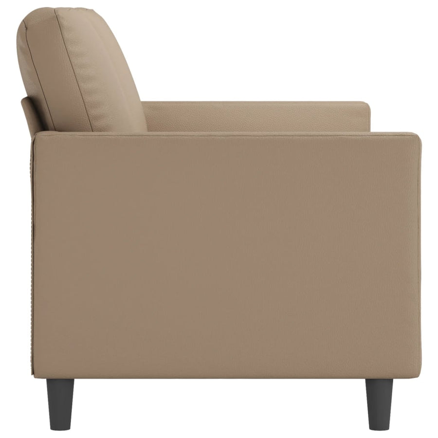 Tweezitsbank Kunstleer Kleurig 140 cm Cappuccino