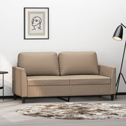 Tweezitsbank 140 cm kunstleer cappuccino
