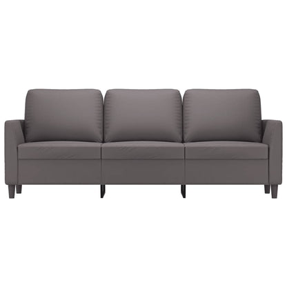 Driezitsbank Kunstleer 180 cm Grijs