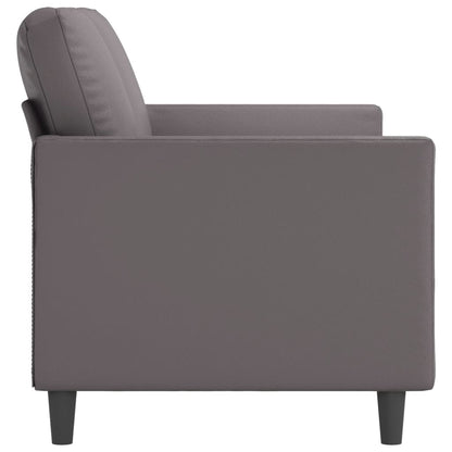 Driezitsbank Kunstleer 180 cm Grijs