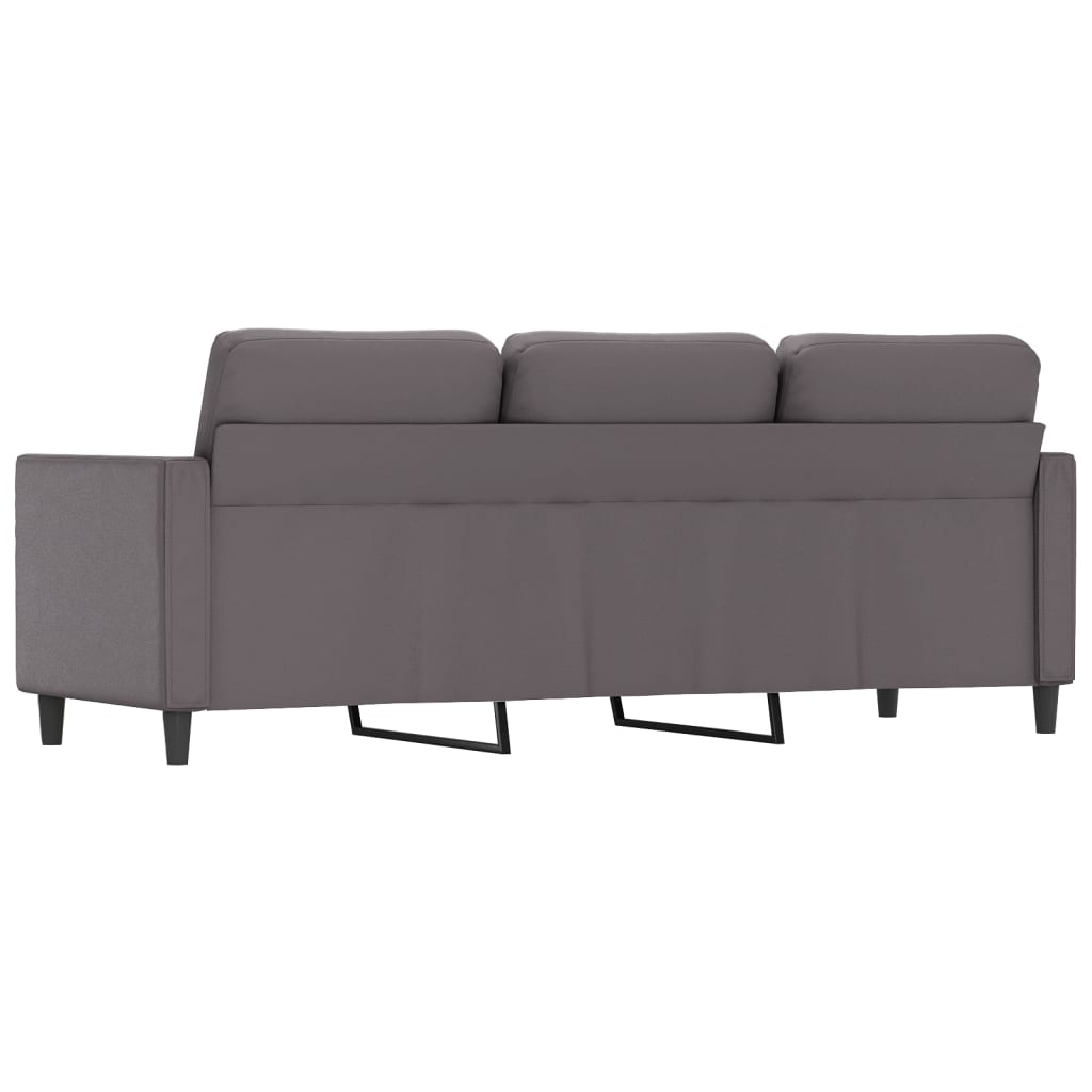 Driezitsbank Kunstleer 180 cm Grijs