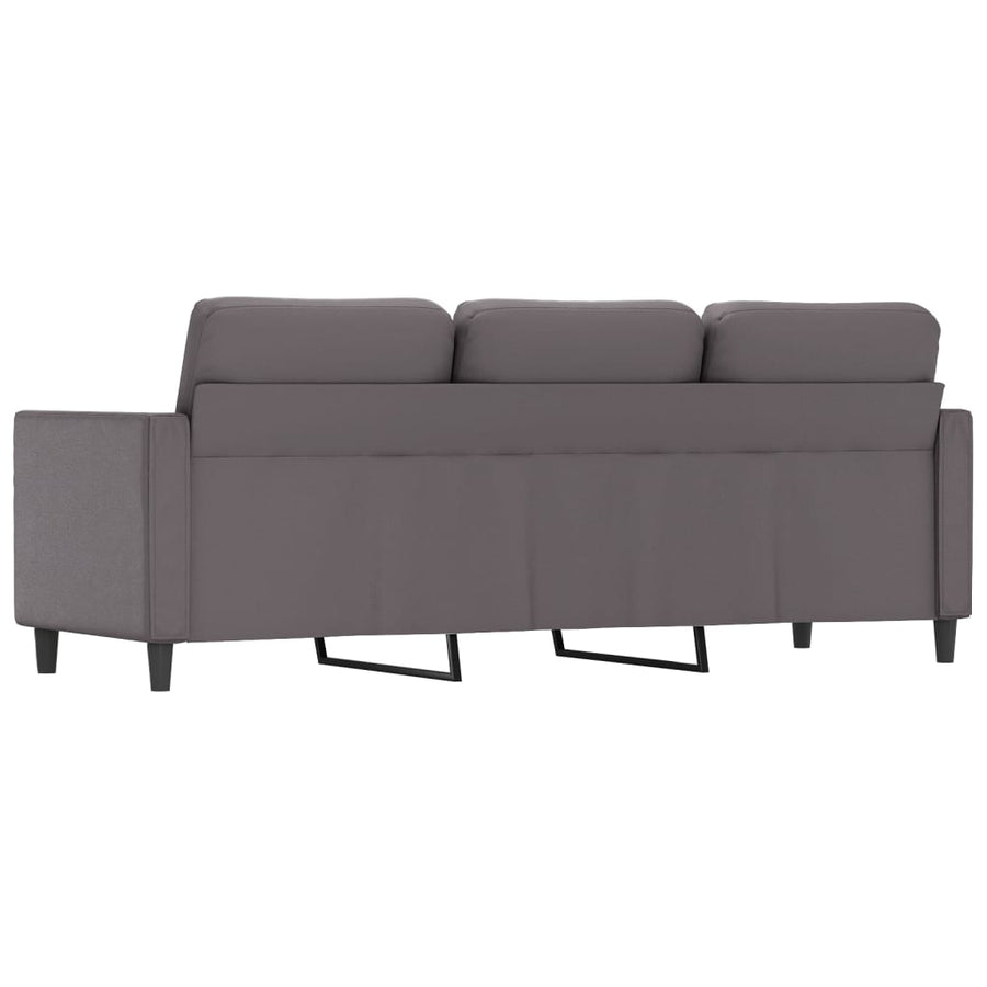 Driezitsbank Kunstleer 180 cm Grijs