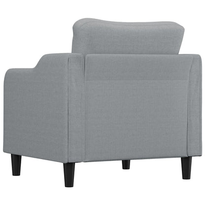 Fauteuil Stof 60 cm Lichtgrijs