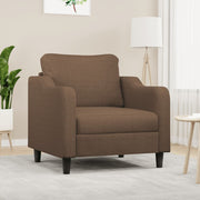 Fauteuil 60 cm stof bruin 78x77x80 cm