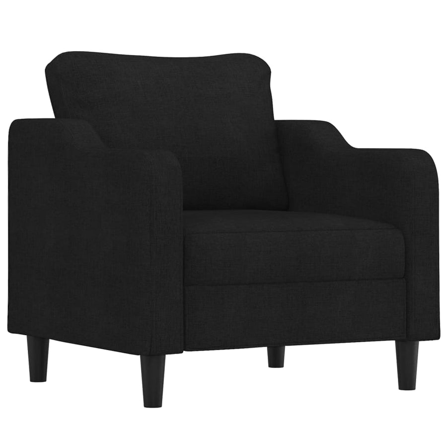 Fauteuil Stof 60 cm Zwart