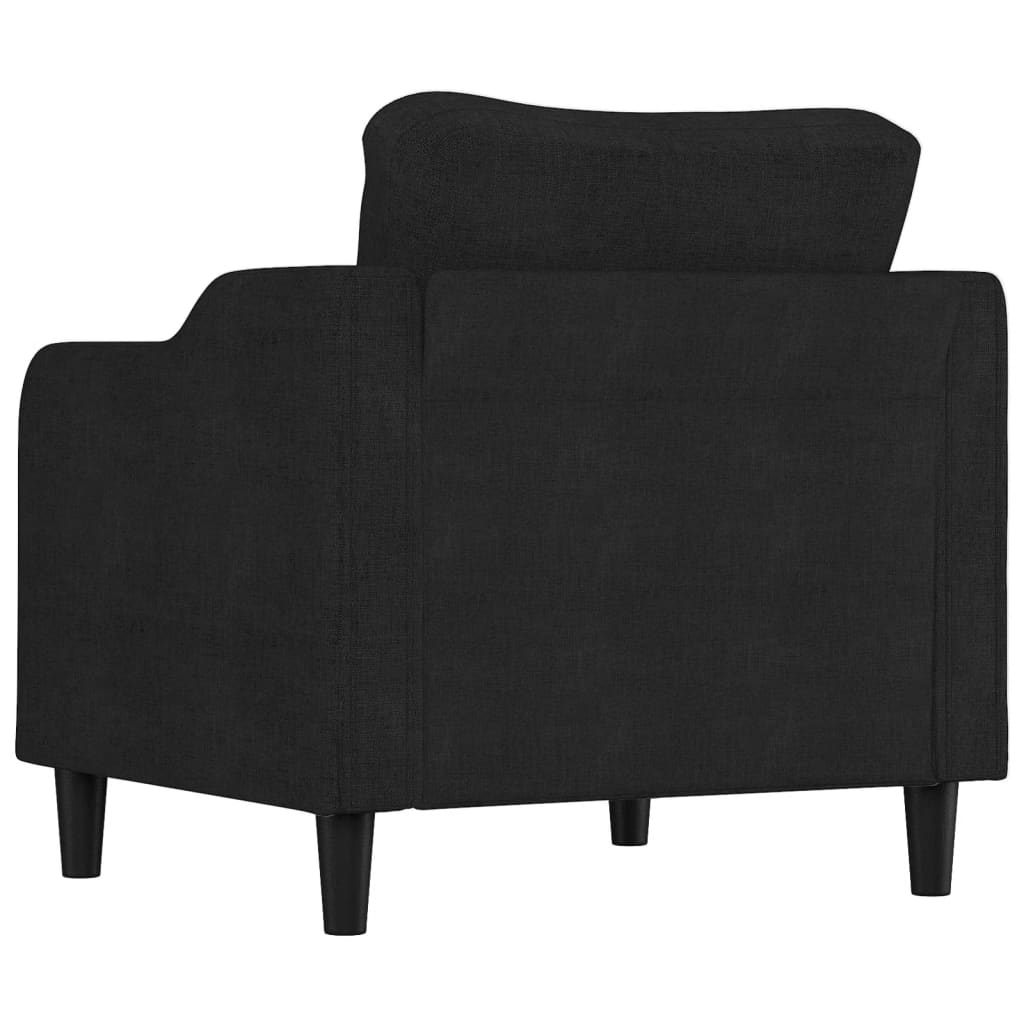 Fauteuil Stof 60 cm Zwart