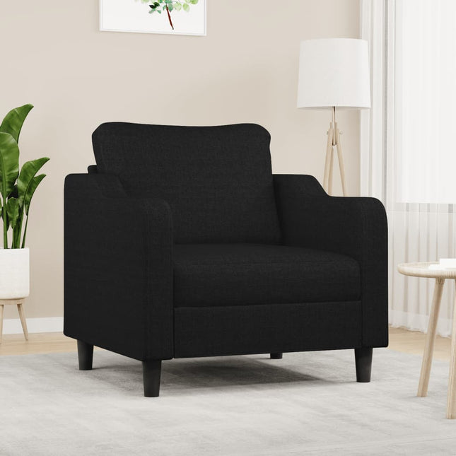 Fauteuil Stof 60 cm Zwart