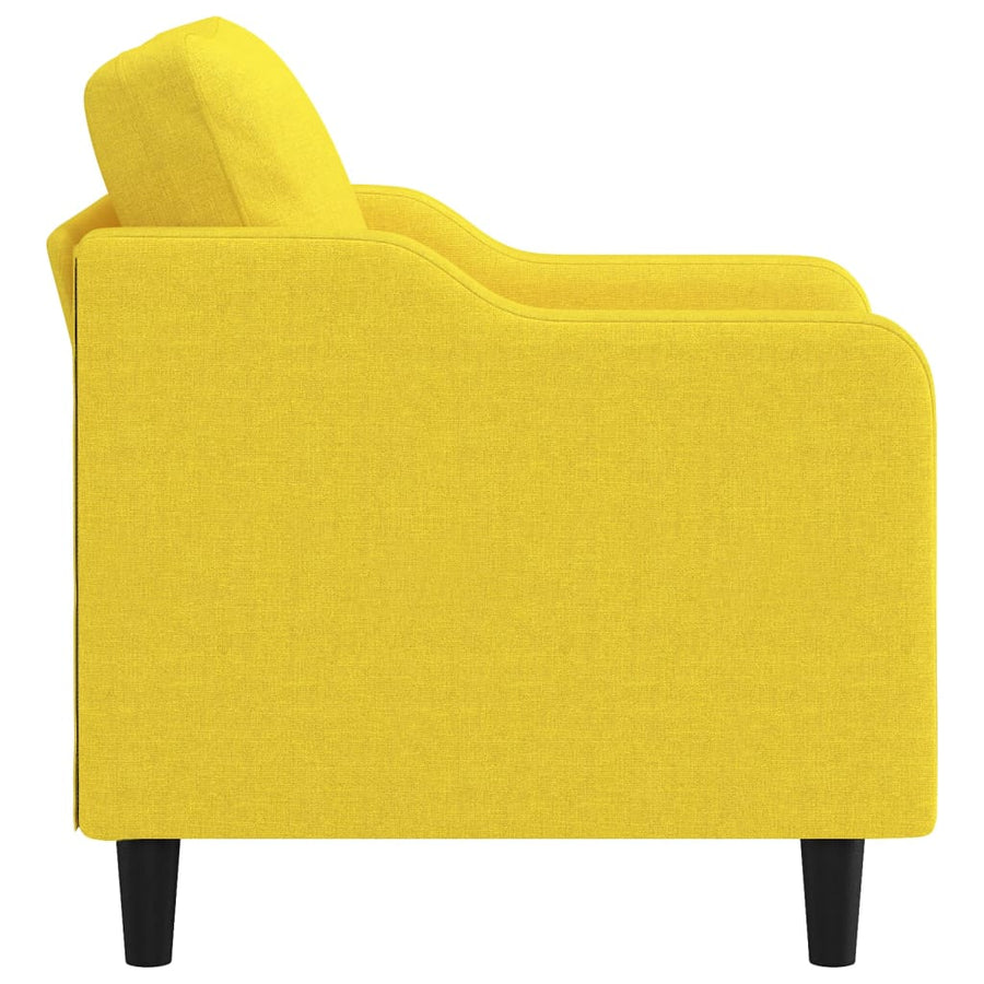 Fauteuil Stof 60 cm Lichtgeel