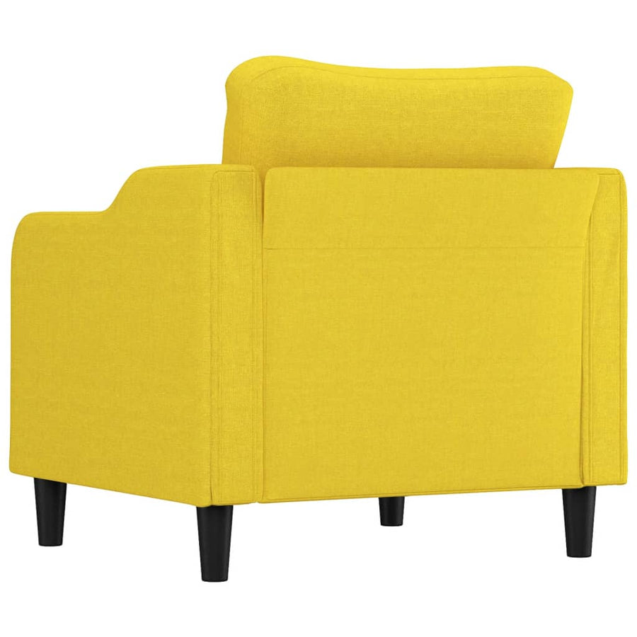 Fauteuil Stof 60 cm Lichtgeel