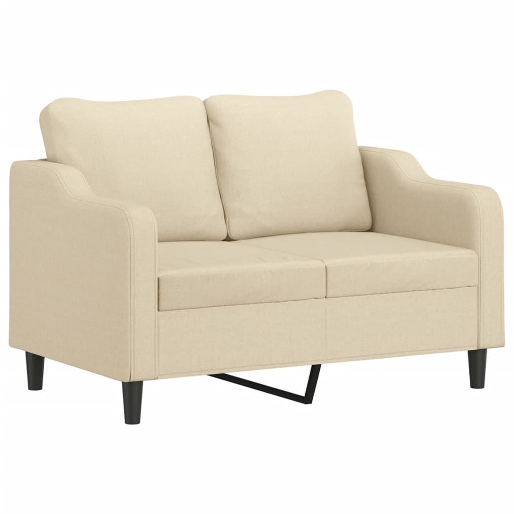 Tweezitsbank Stof Kleurig 120 cm Crème