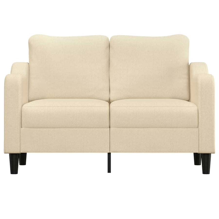 Tweezitsbank Stof Kleurig 120 cm Crème