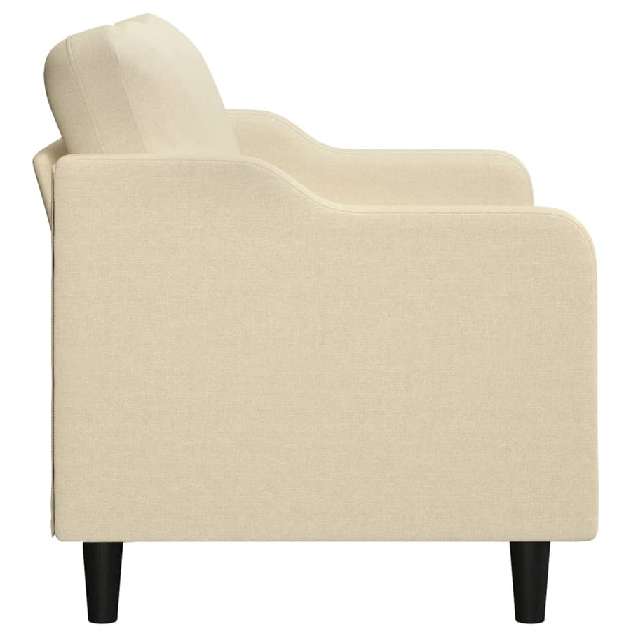 Tweezitsbank Stof Kleurig 120 cm Crème