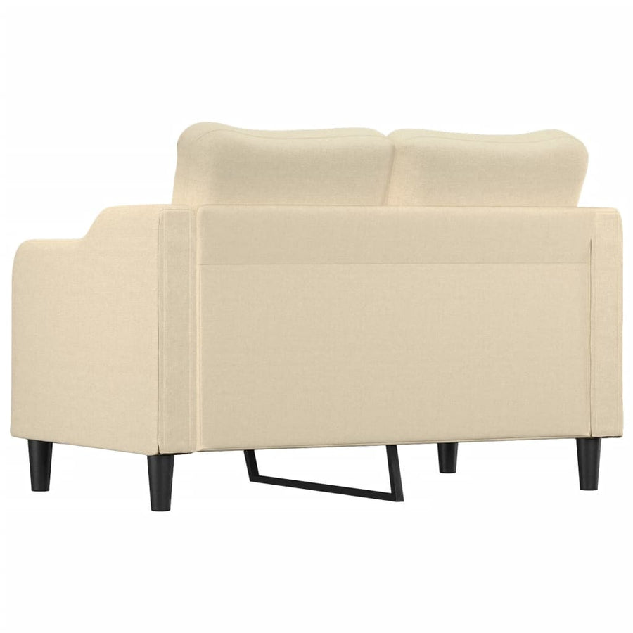 Tweezitsbank Stof Kleurig 120 cm Crème
