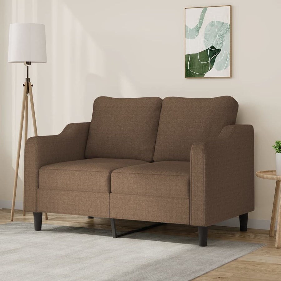 Tweezitsbank Stof 120 cm Bruin