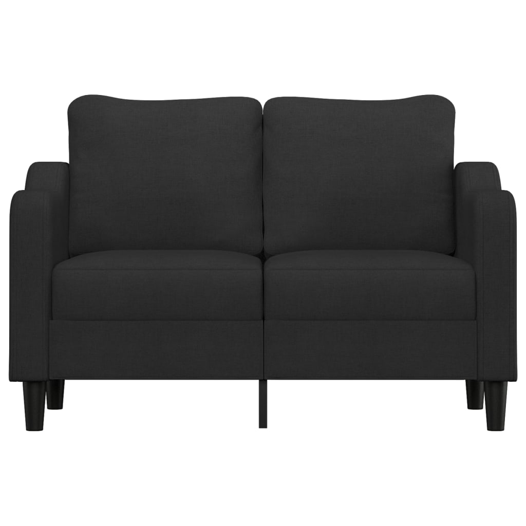 Tweezitsbank Stof 120 cm Zwart