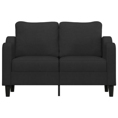 Tweezitsbank Stof 120 cm Zwart
