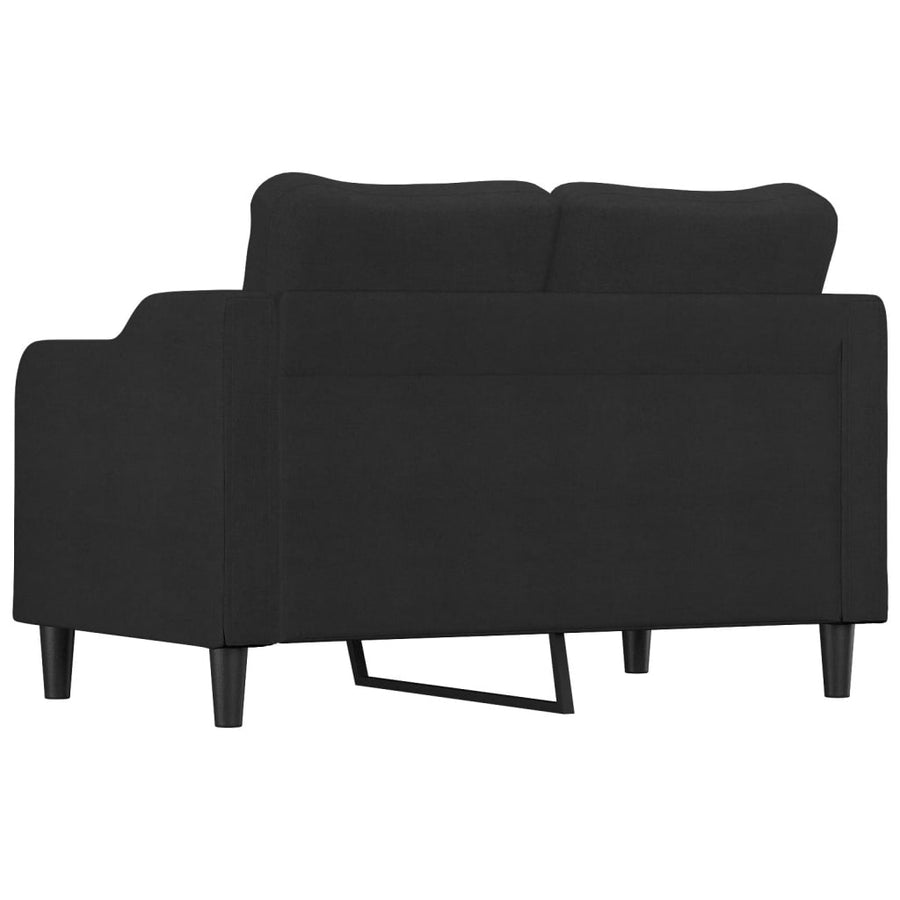 Tweezitsbank Stof 120 cm Zwart