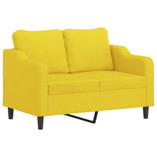 Tweezitsbank Stof 120 cm Lichtgeel