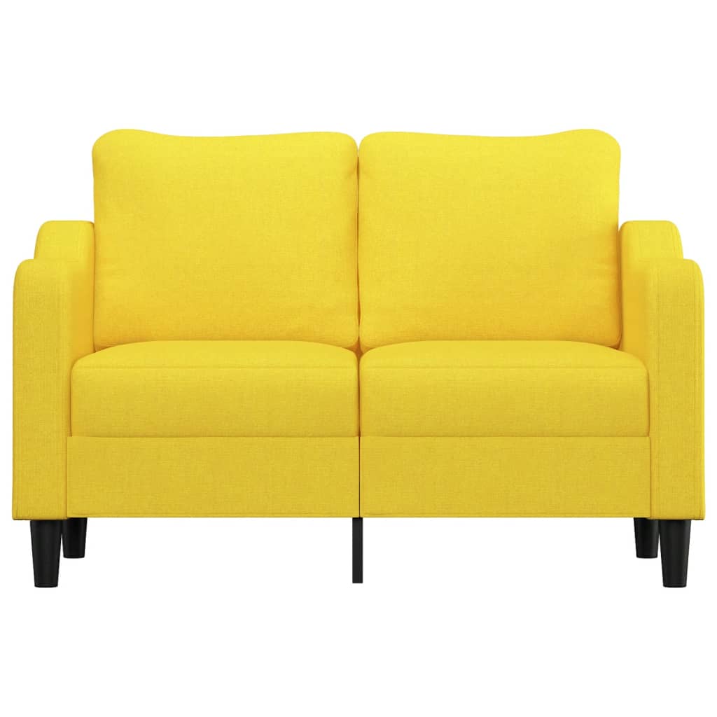 Tweezitsbank Stof 120 cm Lichtgeel