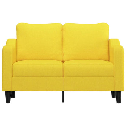 Tweezitsbank Stof 120 cm Lichtgeel
