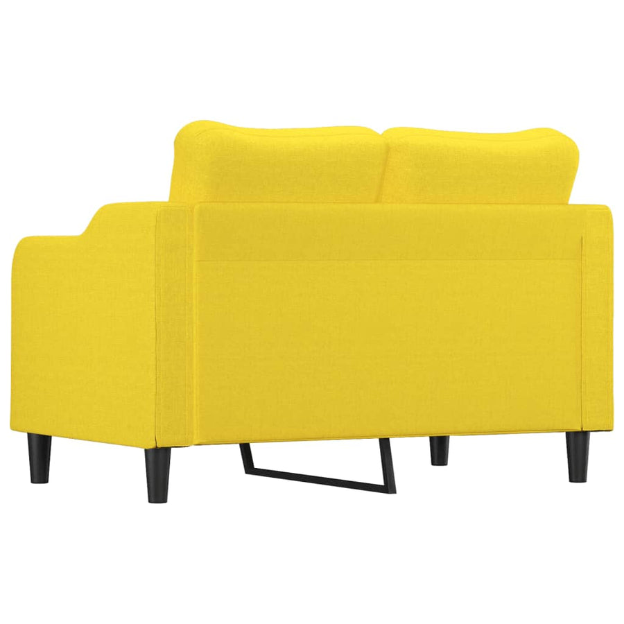 Tweezitsbank Stof 120 cm Lichtgeel