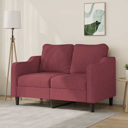 Tweezitsbank Stof 120 cm Wijnrood