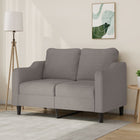 Two-seater sofa 120 cm fabric taupe