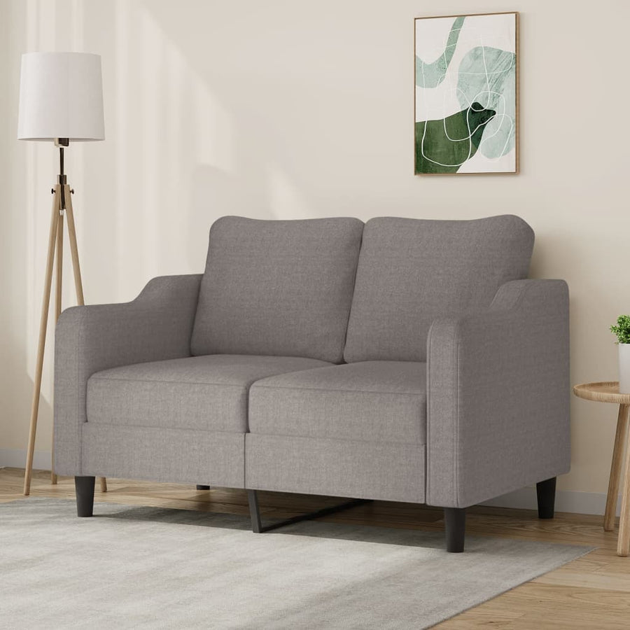 Tweezitsbank 140 Cm Stof 120 cm Taupe