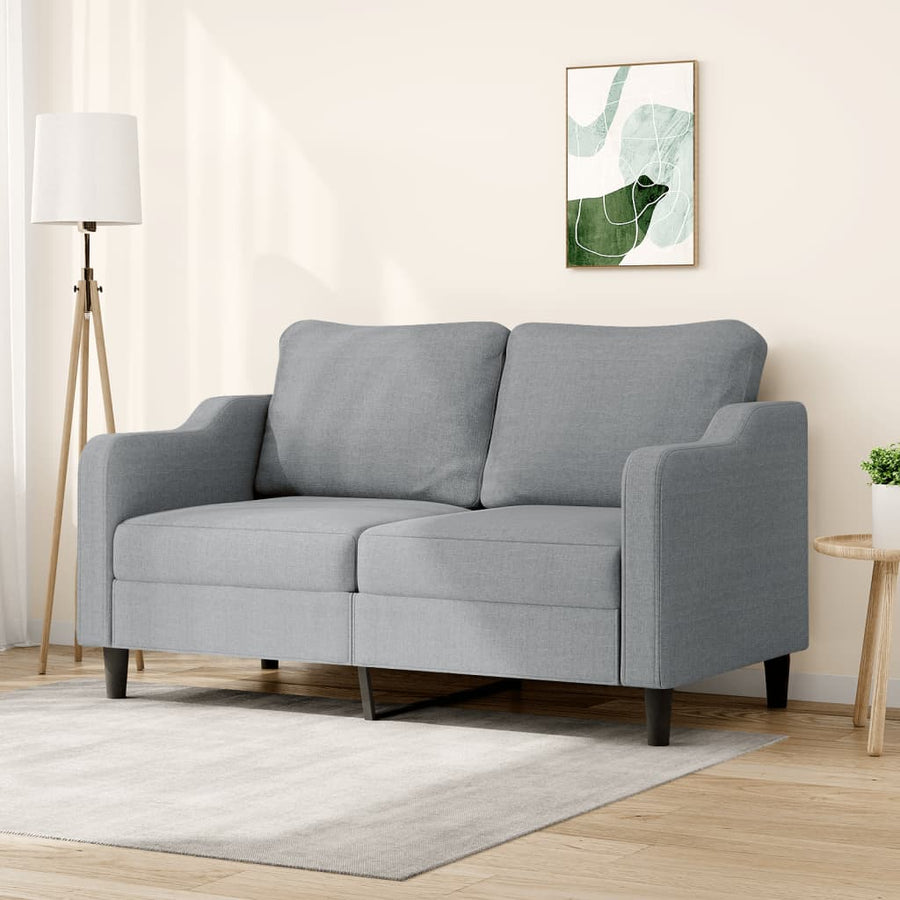 Tweezitsbank Stof 140 cm Lichtgrijs