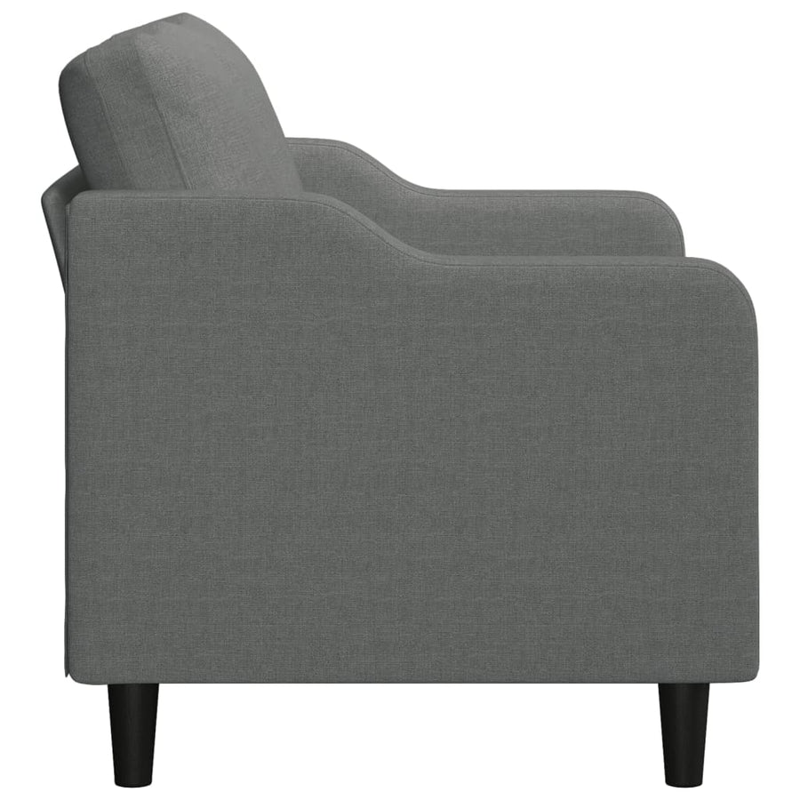 Tweezitsbank Stof 140 cm Donkergrijs