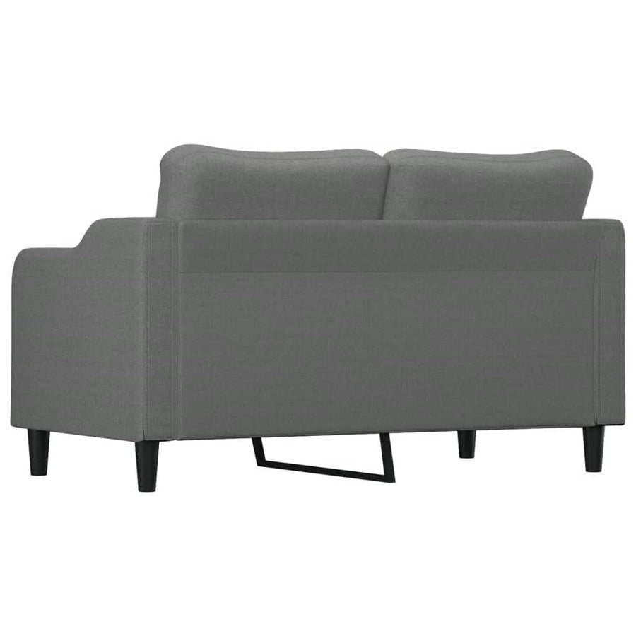Tweezitsbank Stof 140 cm Donkergrijs