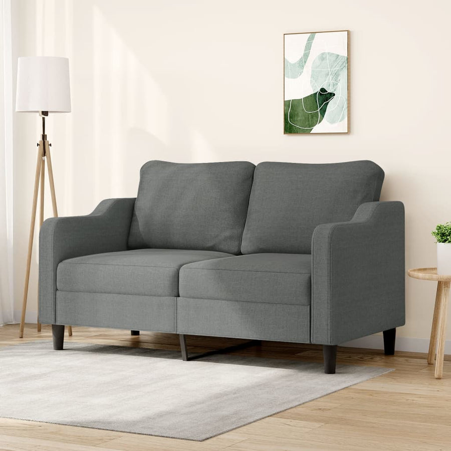 Tweezitsbank Stof 140 cm Donkergrijs