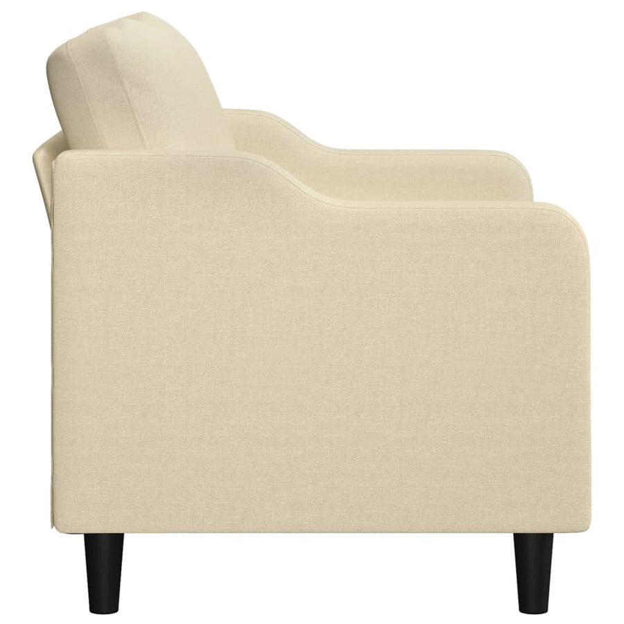 Tweezitsbank Stof Kleurig 140 cm Crème