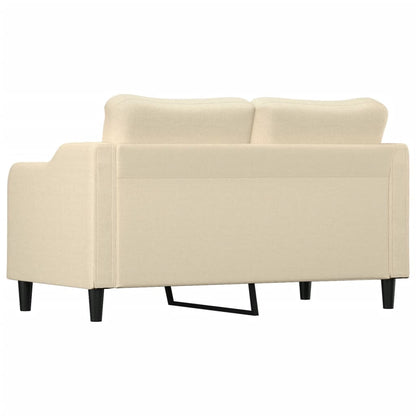 Tweezitsbank Stof Kleurig 140 cm Crème