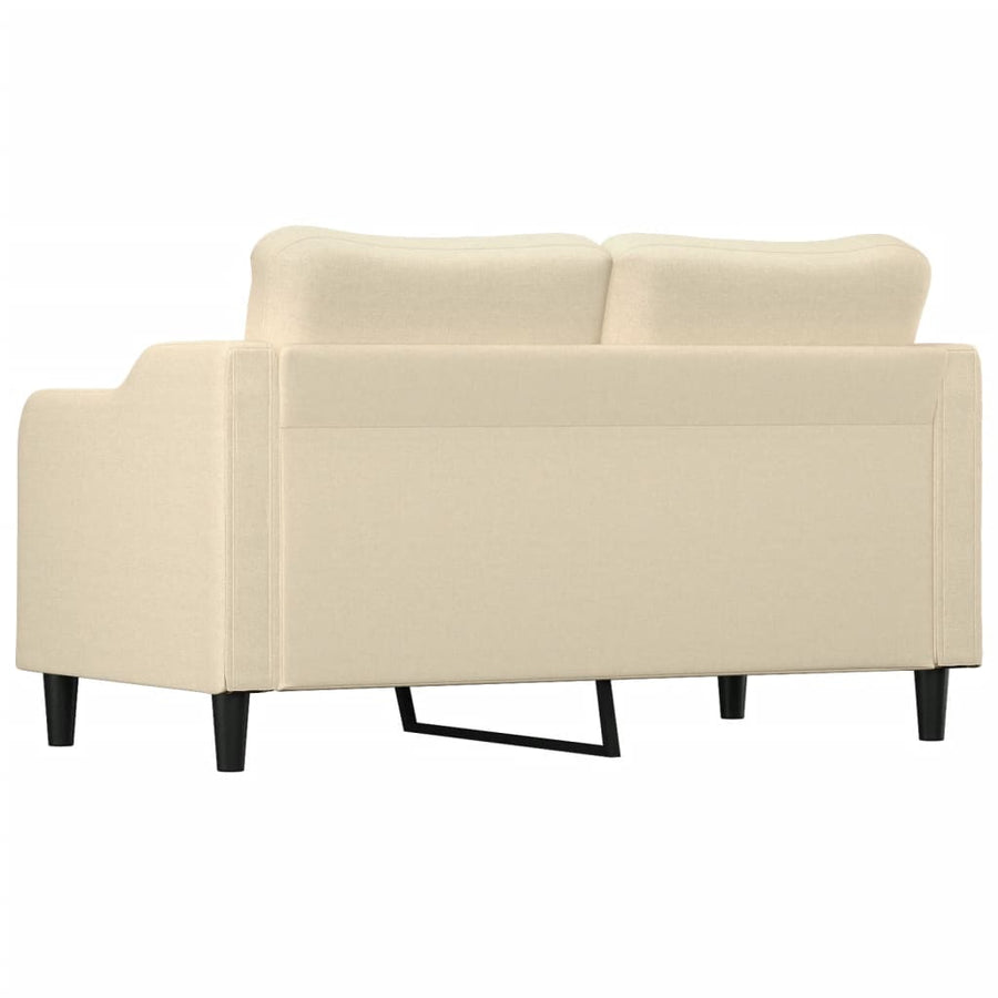 Tweezitsbank Stof Kleurig 140 cm Crème